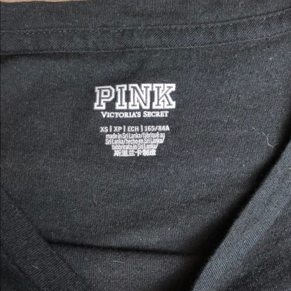 Victoria’s Secret PINK black crop tee - Picture 5 of 5